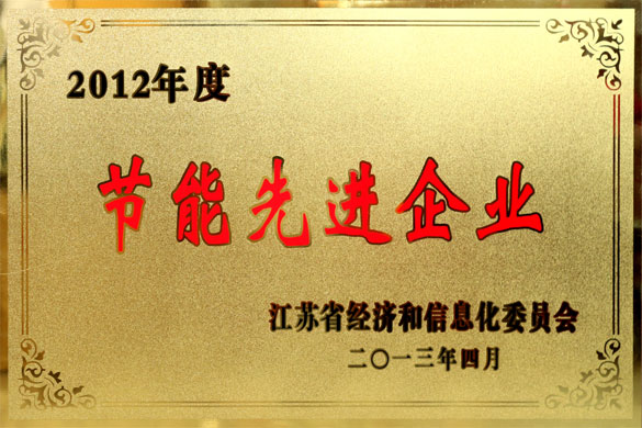 公海彩船被评为“2012年度江苏省节能先进企业”